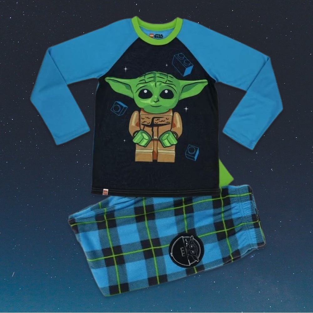 Star Wars x Lego Long-Sleeve Yoda Pajamas Set